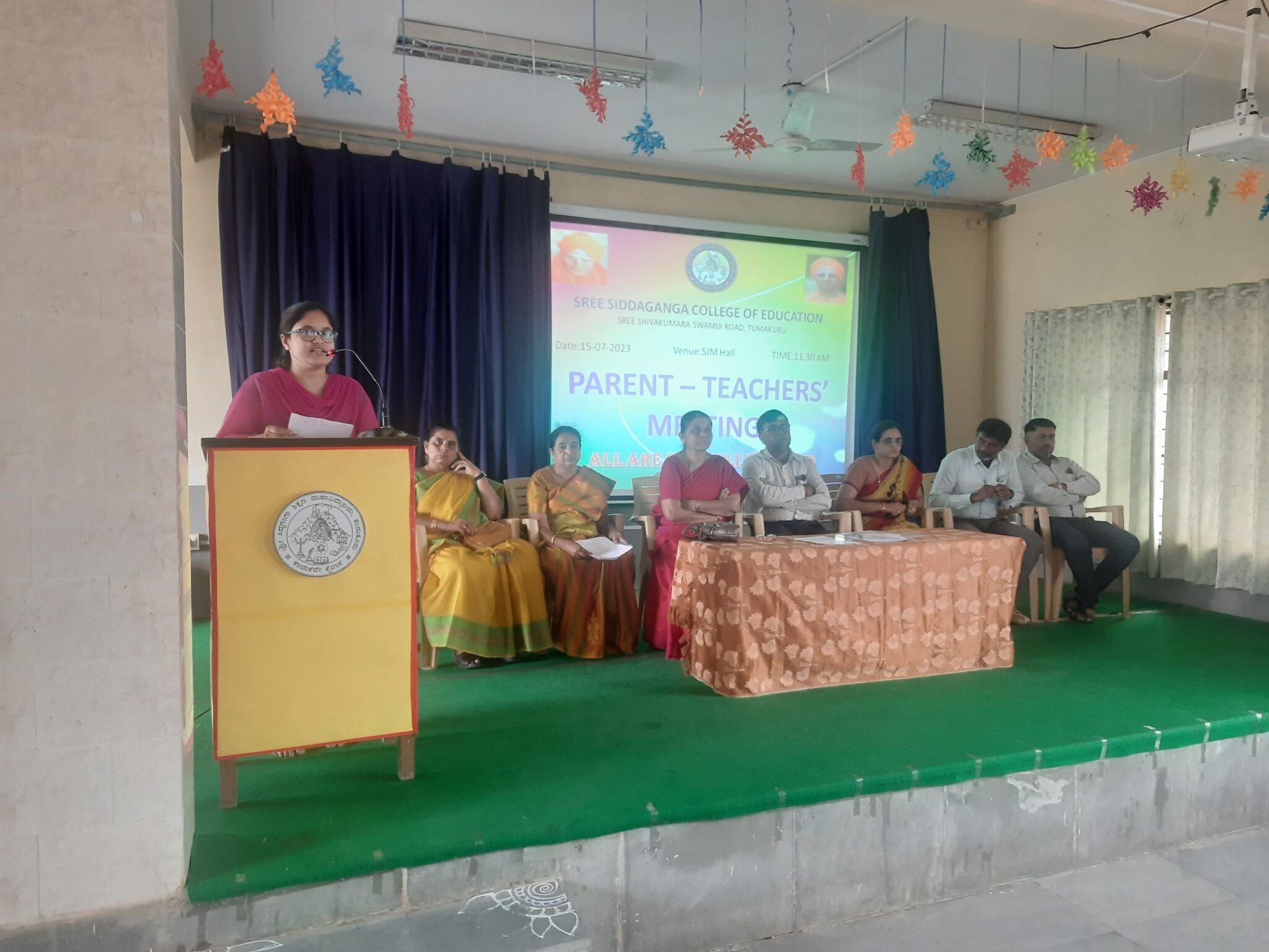 Parent -Teacher Meeting On 15-7-2023 | Sree Siddaganga College Of Education